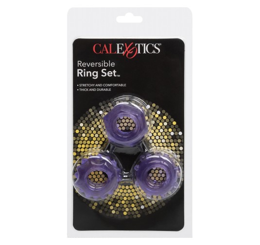 Pierścień-REVERSIBLE RING SET PURPLE